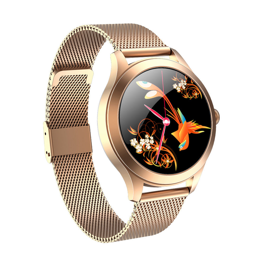 Women's smart watch showing activity tracking display