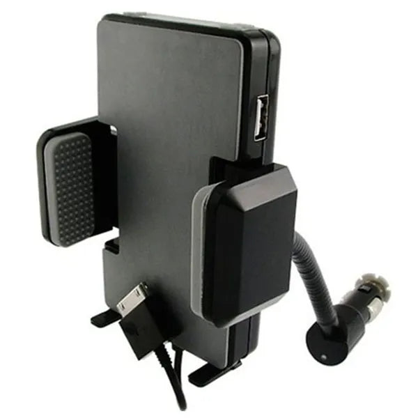 Bluetooth car kit with USB charging port and 3.5mm AUX output